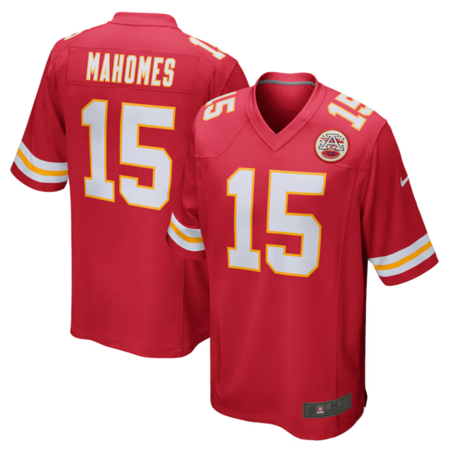 Elroe KC.Chiefs #15 Patrick Mahomes Player Red Home Game Stitched Jersey