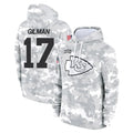 Elroe KC.Chiefs #17 Alohi Gilman Player Arctic Camo Salute to Service Hoodies Limited Game Stitched Jerseys