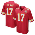 Elroe KC.Chiefs #17 Alohi Gilman Player Red Home Game Stitched Jerseys