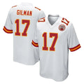 Elroe KC.Chiefs #17 Alohi Gilman Player White Home Game Stitched Jerseys