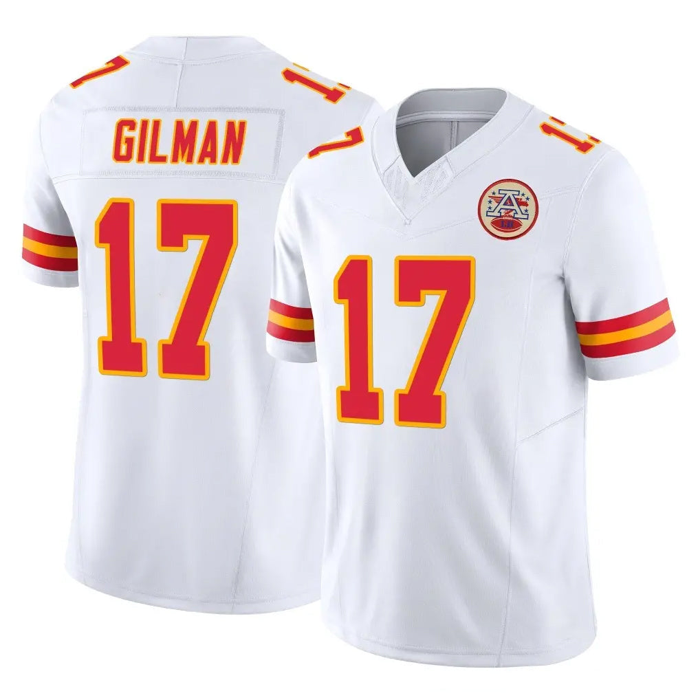 Elroe KC.Chiefs #17 Alohi Gilman Player White Limited Vapor F.U.S.E. Home Game Stitched Jerseys