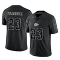 Elroe KC.Chiefs #23 Drue Tranquill Player Black Limited Reflective Game Stitched Jerseys