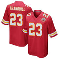 Elroe KC.Chiefs #23 Drue Tranquill Player Red Home Game Stitched Jerseys