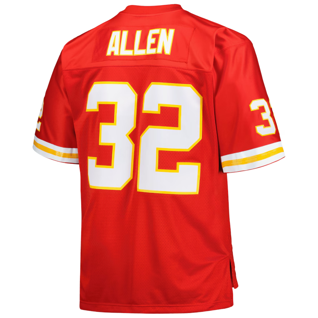 Elroe KC.Chiefs #32 Marcus Allen Mitchell & Ness Red Big & Tall 1994 Retired Player Replica Jersey