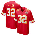 Elroe KC.Chiefs #32 Marcus Allen Player Red Home Game Stitched Jerseys