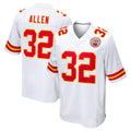 Elroe KC.Chiefs #32 Marcus Allen Player White Home Game Stitched Jerseys