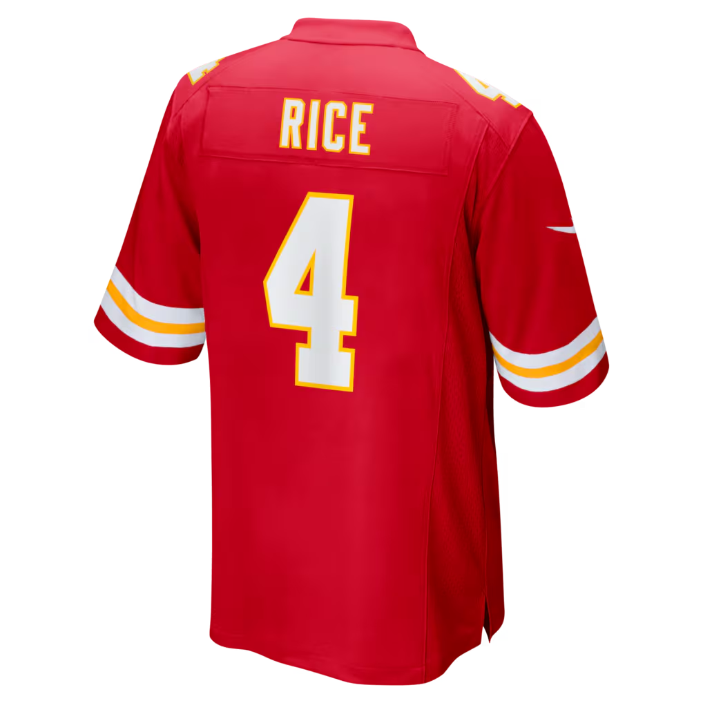 Elroe KC.Chiefs #4 Chiefs Rashee Rice Red Game Stitched Jerseys