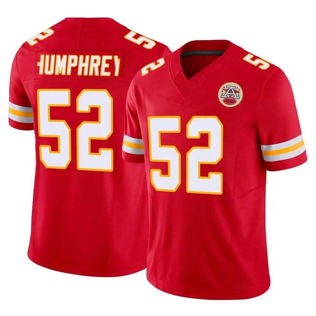 Elroe KC.Chiefs #52 Creed Humphrey Player Red Limited Vapor F.U.S.E. Home Game Stitched Jerseys