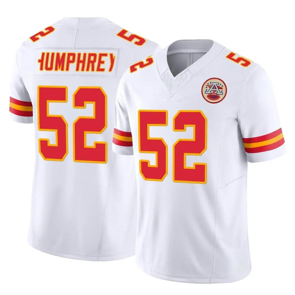 Elroe KC.Chiefs #52 Creed Humphrey Player White Limited Vapor F.U.S.E. Home Game Stitched Jerseys