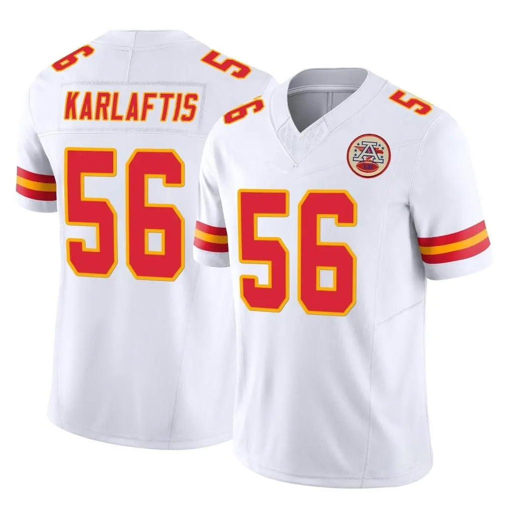 Elroe KC.Chiefs #56 George Karlaftis Player White Limited Vapor F.U.S.E. Home Game Stitched Jerseys