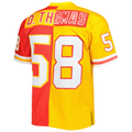 Elroe KC.Chiefs #58 Derrick Thomas Mitchell & Ness RedGold 1994 Split Legacy Replica Stitched Puhic Jersey