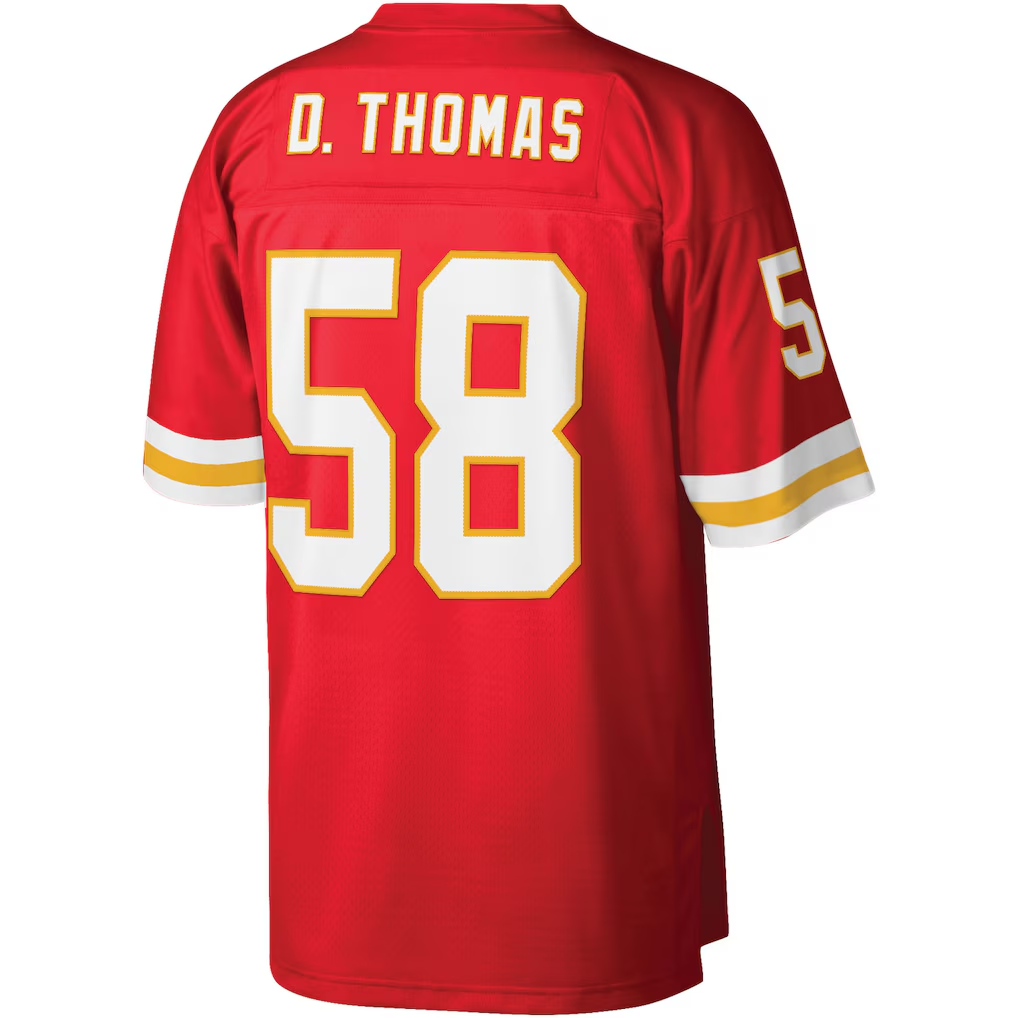 Elroe KC.Chiefs #58 Derrick Thomas Mitchell & Ness Red Legacy Replica Jersey
