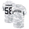 Elroe KC.Chiefs #58 Derrick Thomas Player Salute to Service Hoodies & T-Shirts Stitched Jerseys