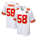 Elroe KC.Chiefs #58 Derrick Thomas Player White Home Game Stitched Jerseys
