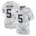 Elroe KC.Chiefs #5 Mansoor Delane Player Arctic Camo Salute To Service Limited Game Stitched Jerseys