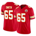 Elroe KC.Chiefs #65 Trey Smith Player Red Limited Vapor F.U.S.E. Home Game Stitched Jerseys