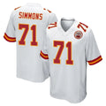 Elroe KC.Chiefs #71 Josh Simmons Player White Home Game Stitched Jerseys