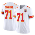 Elroe KC.Chiefs #71 Josh Simmons Player White Limited Vapor F.U.S.E. Home Game Stitched Jerseys