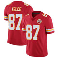 Elroe KC.Chiefs #87 Travis Kelce Player Red Limited Vapor Untouchable Home Game Stitched Jerseys