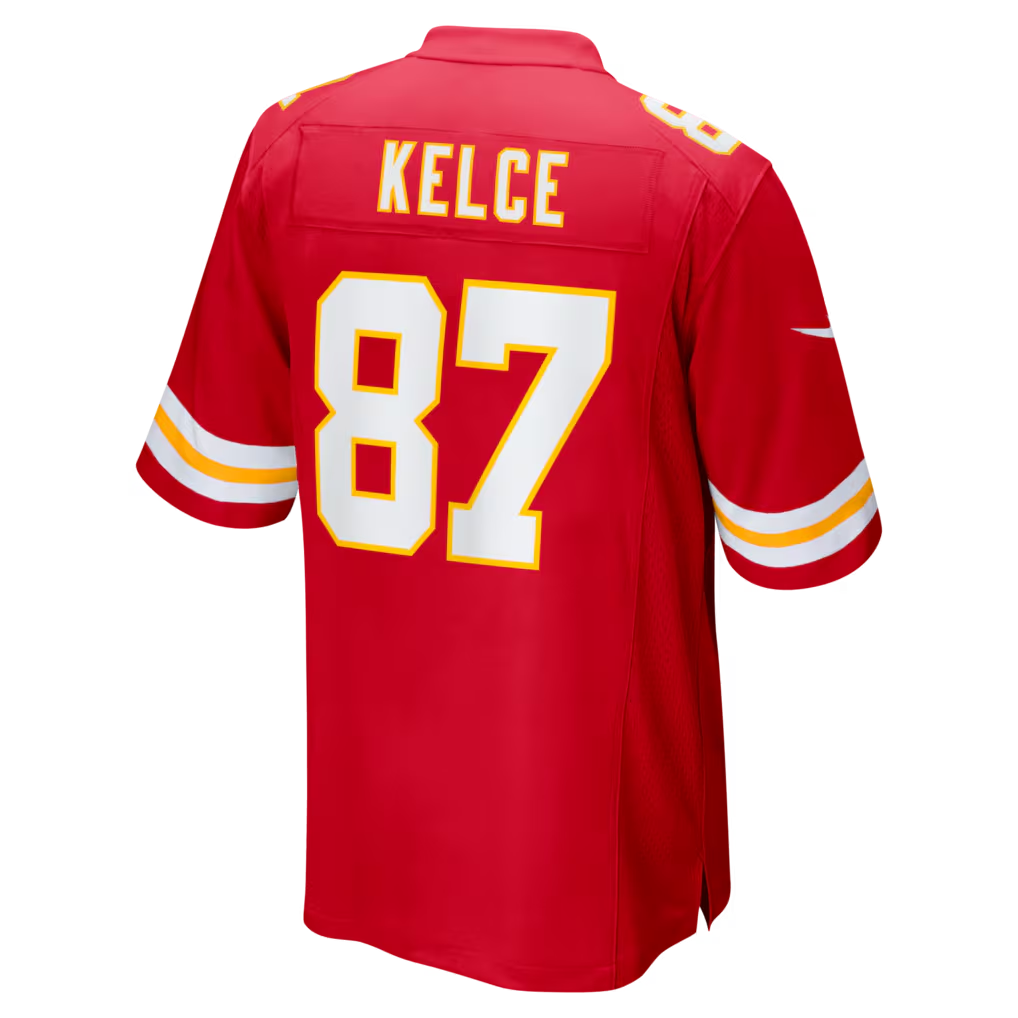 Elroe KC.Chiefs #87 Travis Kelce Red Game Stitched Jerseys