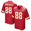 Elroe KC.Chiefs #88 Tony Gonzalez Player Red Home Game Stitched Jerseys