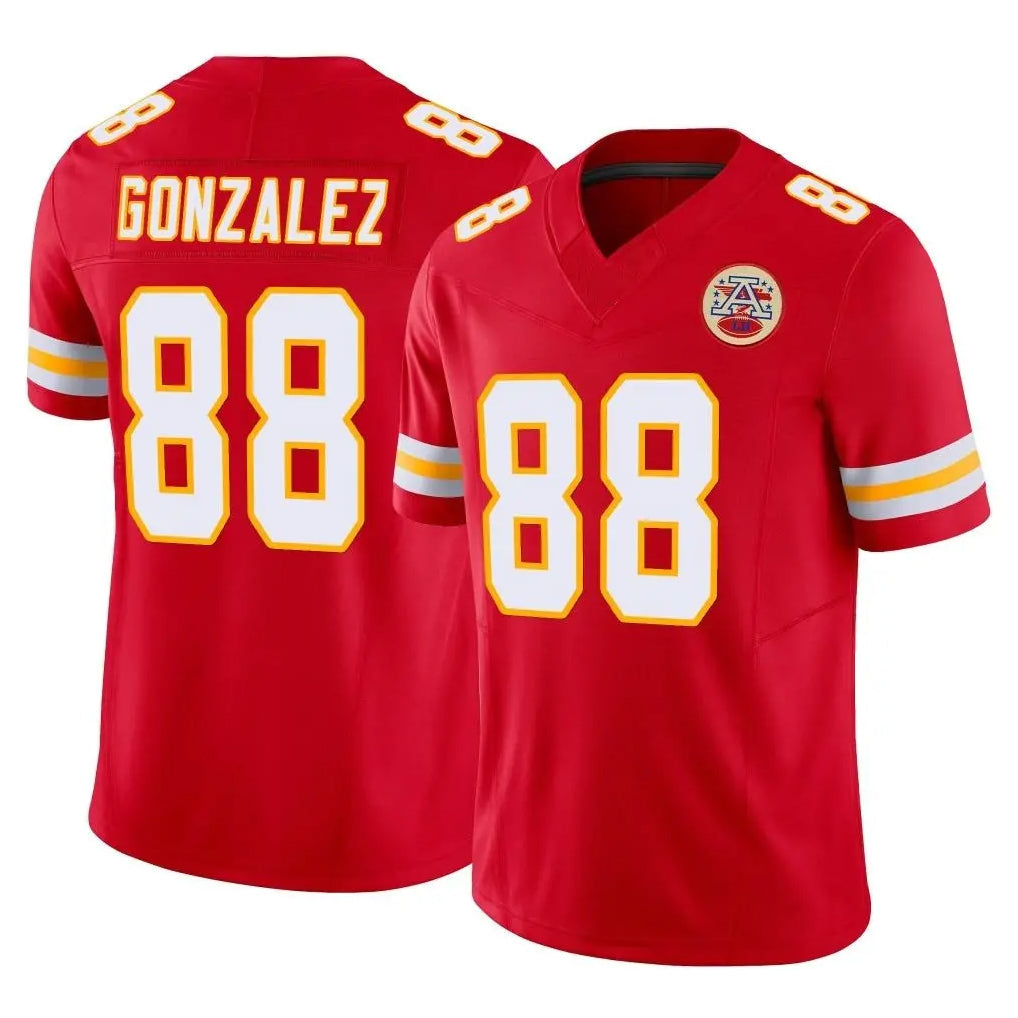 Elroe KC.Chiefs #88 Tony Gonzalez Player Red Limited Vapor F.U.S.E. Home Game Stitched Jerseys