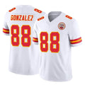 Elroe KC.Chiefs #88 Tony Gonzalez Player White Limited Vapor F.U.S.E. Home Game Stitched Jerseys