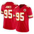 Elroe KC.Chiefs #95 Chris Jones Player Red Limited Vapor F.U.S.E. Home Game Stitched Jerseys