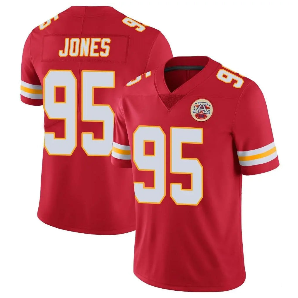 Elroe KC.Chiefs #95 Chris Jones Player Red Limited Vapor Untouchable Home Game Stitched Jerseys