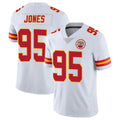 Elroe KC.Chiefs #95 Chris Jones Player White Limited Vapor Untouchable Home Game Stitched Jerseys