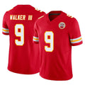 Elroe KC.Chiefs #9 Kenneth Walker III Player Red Limited Vapor F.U.S.E. Home Game Stitched Jerseys