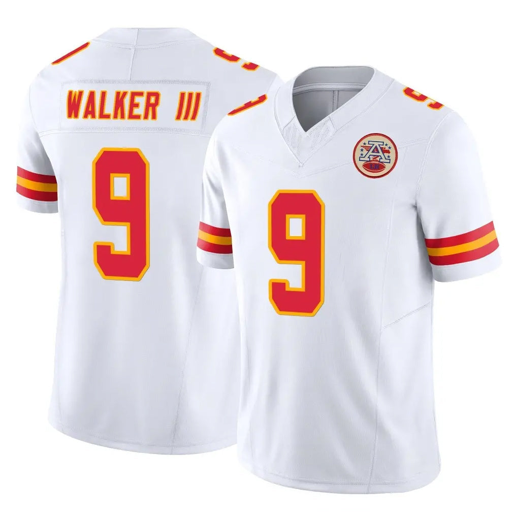 Elroe KC.Chiefs #9 Kenneth Walker III Player White Limited Vapor F.U.S.E. Home Game Stitched Jerseys
