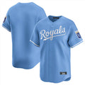 Elroe KC.Royals Light Blue Alt Limited Home Blank Player Stitched Jerseys
