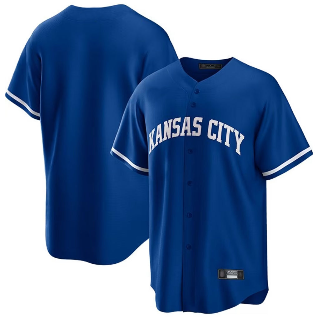 Elroe KC.Royals Royal Game Home Blank Player Stitched Jerseys