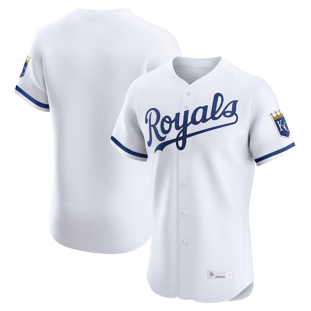 Elroe KC.Royals White Alt Limited Elite Home Blank Player Stitched Jerseys