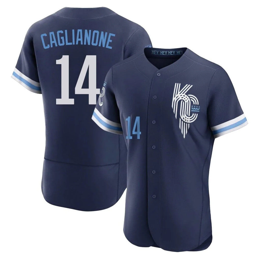 Elroe KC.Royals #14 Jac Caglianone Player Navy City Connect Limited Elite Home Stitched Jerseys