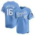 Elroe KC.Royals #16 Bo Jackson Player Light Blue Alt Limited Home Stitched Jerseys
