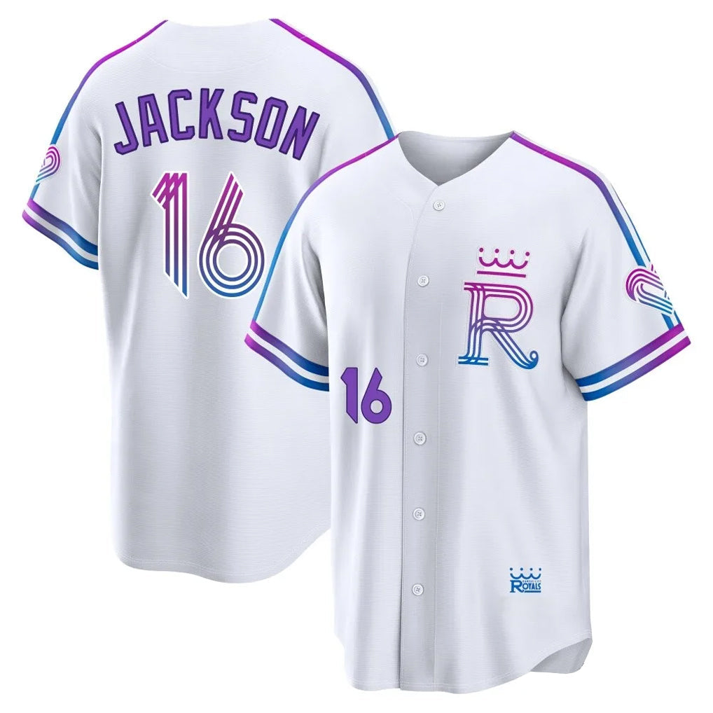 Elroe KC.Royals #16 Bo Jackson Player White 2026 City Connect Limited Home Stitched Jerseys