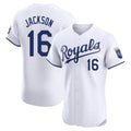 Elroe KC.Royals #16 Bo Jackson Player White Alt Limited Elite Home Stitched Jerseys