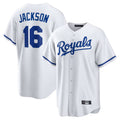 Elroe KC.Royals #16 Bo Jackson Player White Home Game Stitched Jerseys