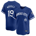 Elroe KC.Royals #19 Michael Massey Player Royal Limited Home Stitched Jerseys