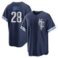 Elroe KC.Royals #28 Kyle Isbel Player Navy City Connect Home Game Stitched Jerseys