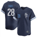 Elroe KC.Royals #28 Kyle Isbel Player Navy City Connect Limited Home Stitched Jerseys
