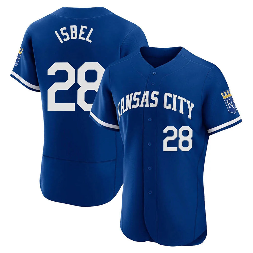 Elroe KC.Royals #28 Kyle Isbel Player Royal City Connect Limited Elite Home Game Stitched Jerseys
