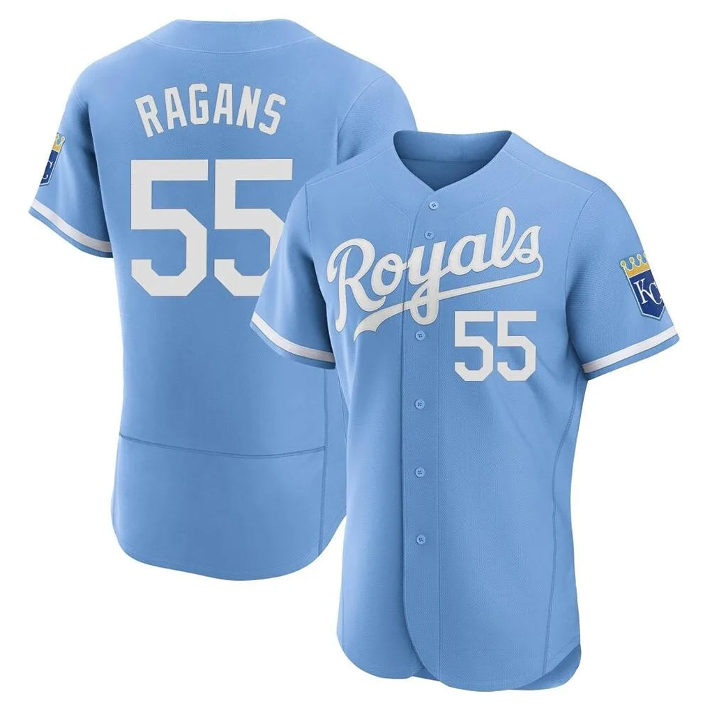 Elroe KC.Royals #55 Cole Ragans Player Light Blue Alt Limited Elite Home Stitched Jerseys