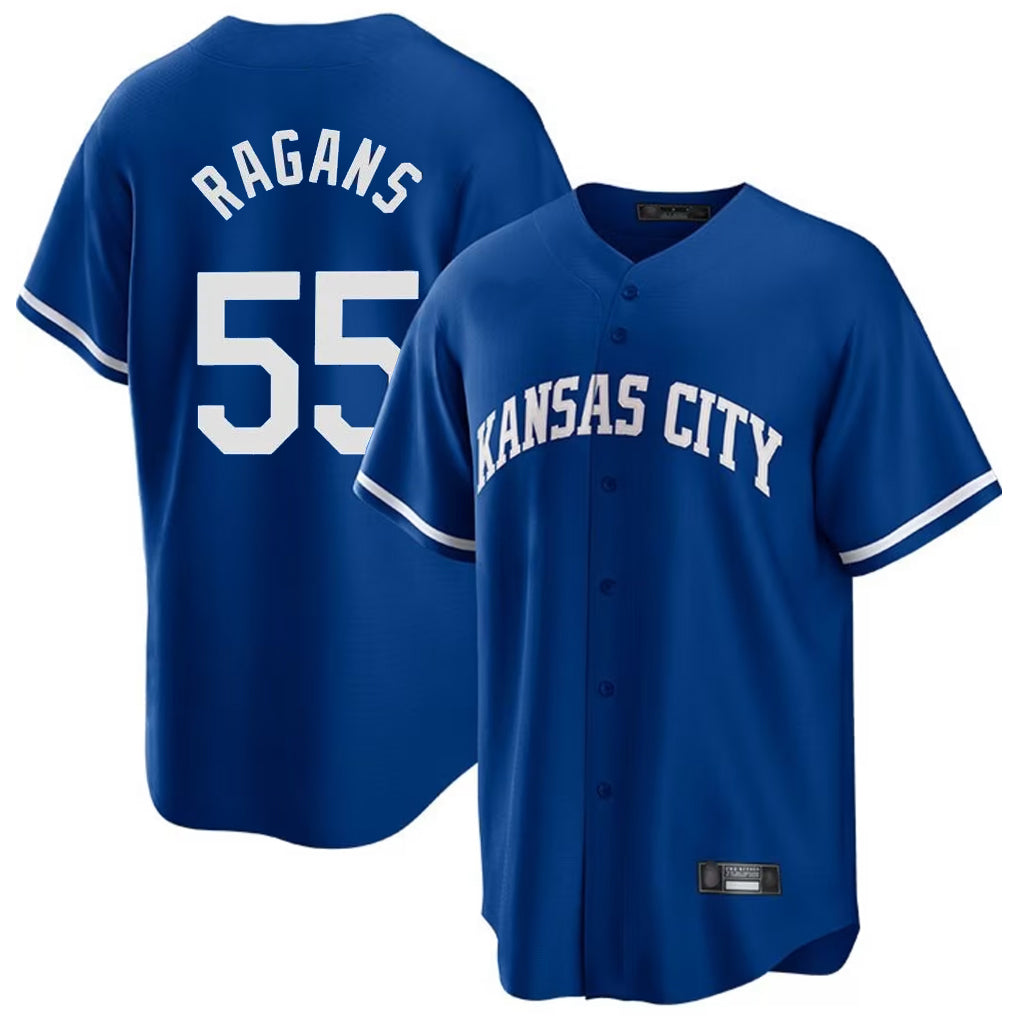 Elroe KC.Royals #55 Cole Ragans Player Royal Game Home Stitched Jerseys