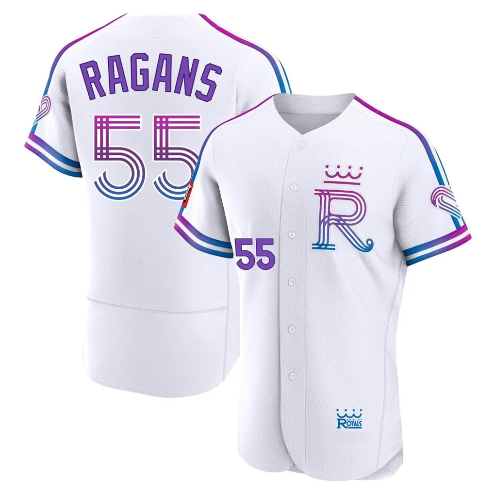 Elroe KC.Royals #55 Cole Ragans Player White 2026 City Connect Limited Elite Home Stitched Jerseys