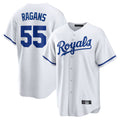 Elroe KC.Royals #55 Cole Ragans Player White Home Game Stitched Jerseys