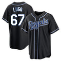 Elroe KC.Royals #67 Seth Lugo Player Black Carbon Fashion Home Game Stitched Jerseys