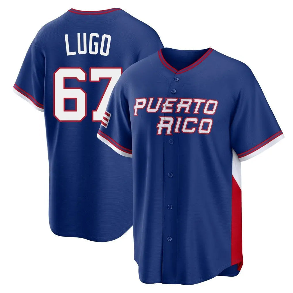 Elroe KC.Royals #67 Seth Lugo Player Navy 2026 World Classic Home Stitched Jerseys